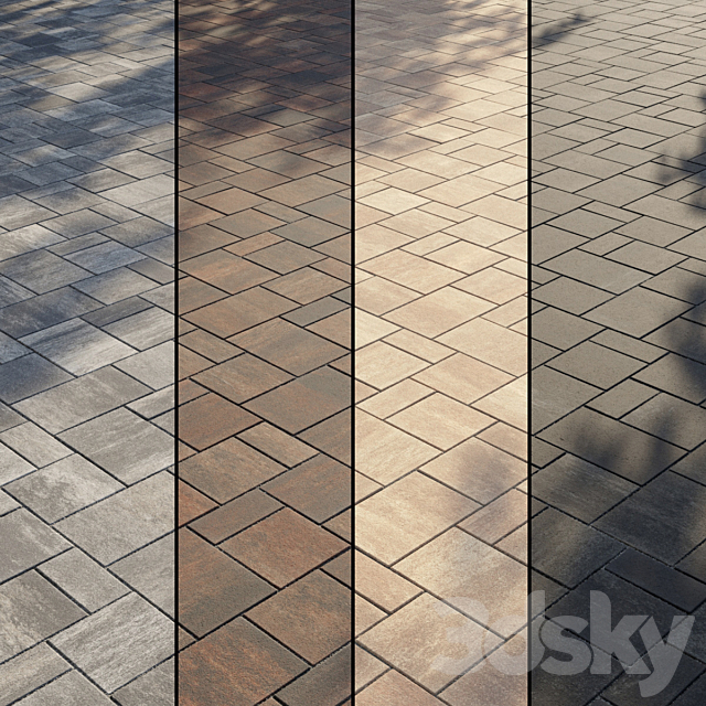 Paving Type 2 Set 2 3DSMax File - thumbnail 1