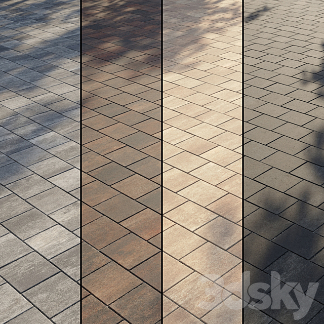 Paving Type 2 Set 7 3ds Max - thumbnail 1