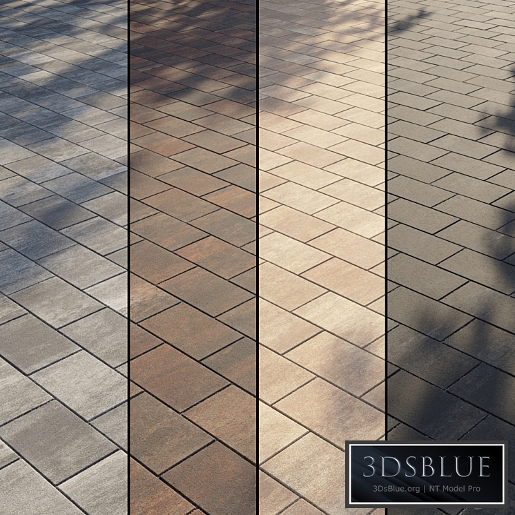 Paving Type 2 Set 9 3DS Max - thumbnail 3