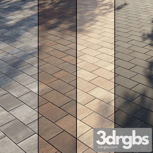 Paving type 2 set 9 3dsmax Download - thumbnail 1