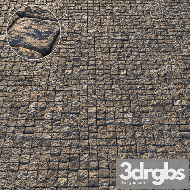 Square Paving Slab Material 02 3dsmax Download - thumbnail 1