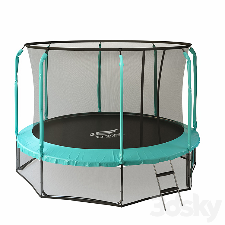 12 ft trampoline EclipseSpace 3DS Max - thumbnail 1