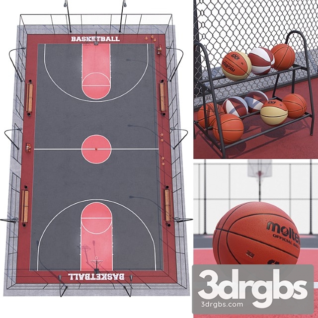 Basketball Pole 3 3dsmax Download - thumbnail 1