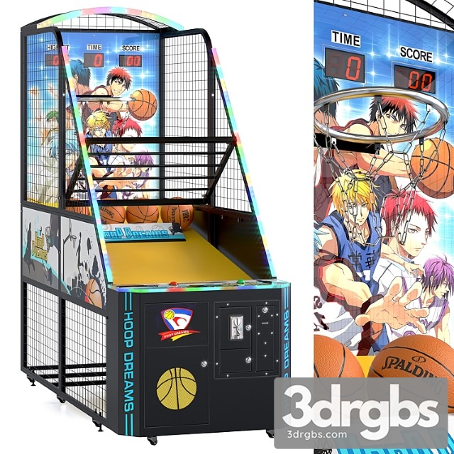 Basketball Slot Machine Hoop Dreams Ball 3dsmax Download - thumbnail 1