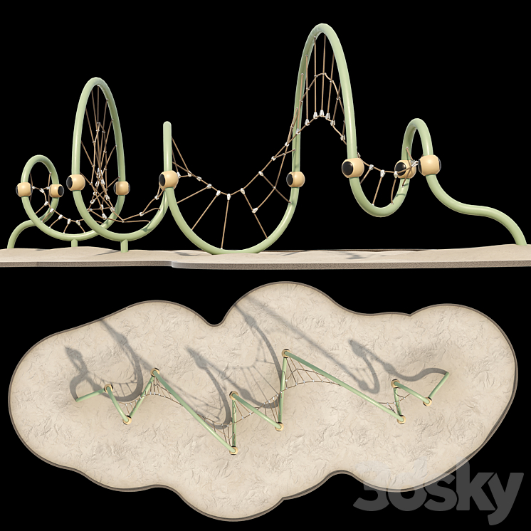 Berliner twist 01 3DS Max - thumbnail 2