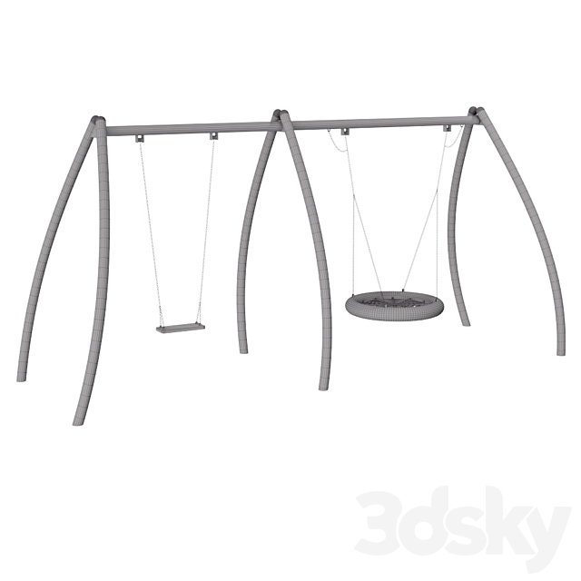 BUGLO. DOUBLE SWING 3025 3DS Max Model - thumbnail 3