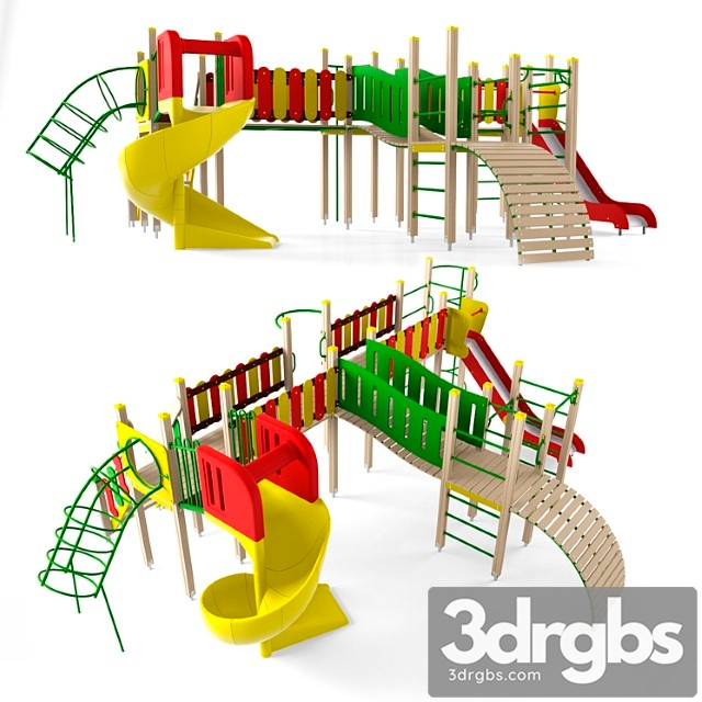 Children Playground 3 3dsmax Download - thumbnail 1