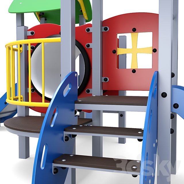 Children playground 3DS Max Model - thumbnail 3