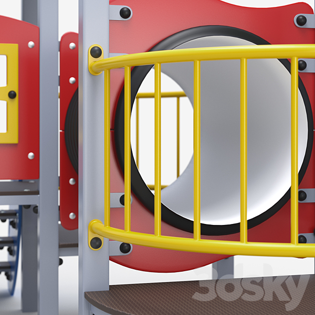 Children playground 3DS Max Model - thumbnail 4