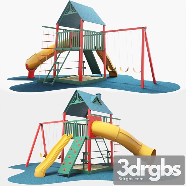 Children Playground 4 3dsmax Download - thumbnail 1