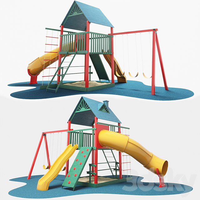 Children’s playground 3ds Max - thumbnail 1