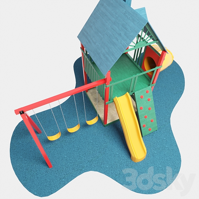 Children’s playground 3ds Max - thumbnail 2