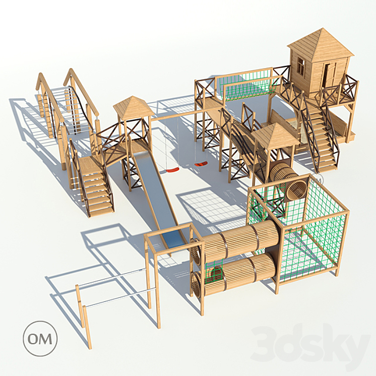 Children's Playground 3DS Max - thumbnail 1