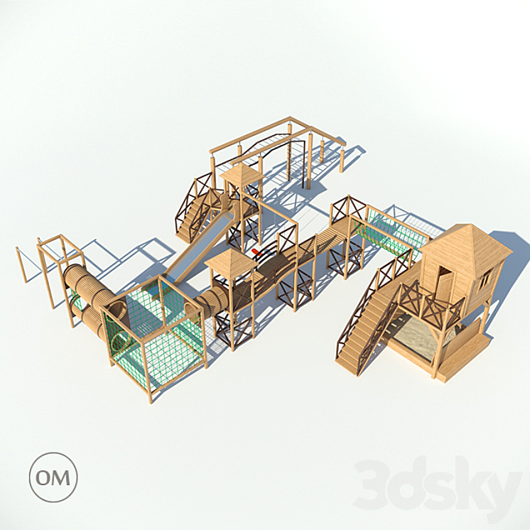 Children's Playground 3DS Max - thumbnail 2