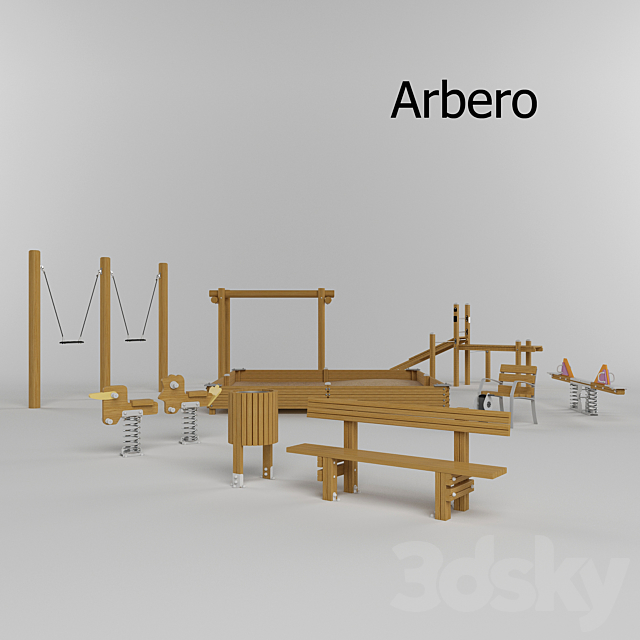 for playground equipment Arbero 3ds Max - thumbnail 1