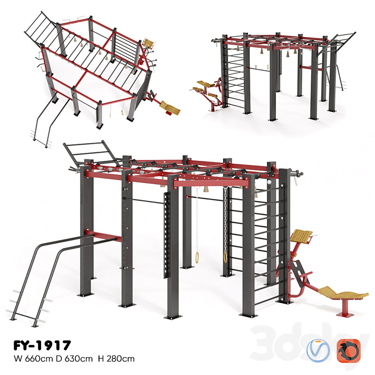 FOREMAN. MULTIFUNCTIONAL FRAME FY-1917 3DS Max - thumbnail 1