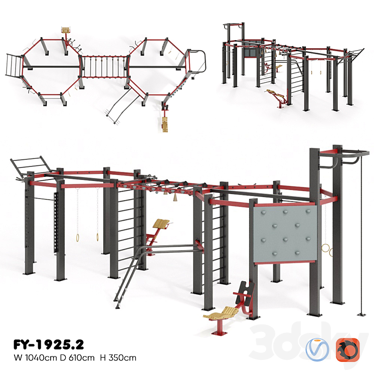 FOREMAN. MULTIFUNCTIONAL FRAME FY-1925.2 3DS Max - thumbnail 1