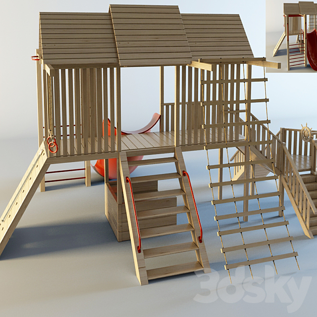 Fragment of a playground 3ds Max - thumbnail 1