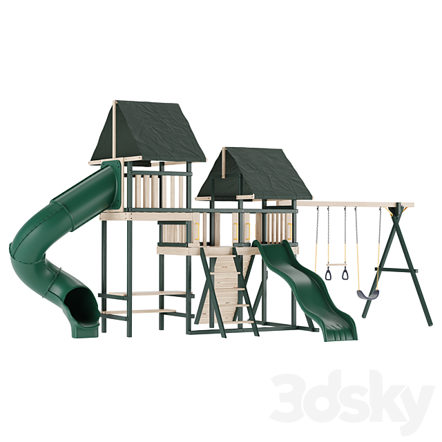 Game complex Playhouses05 3ds Max - thumbnail 2