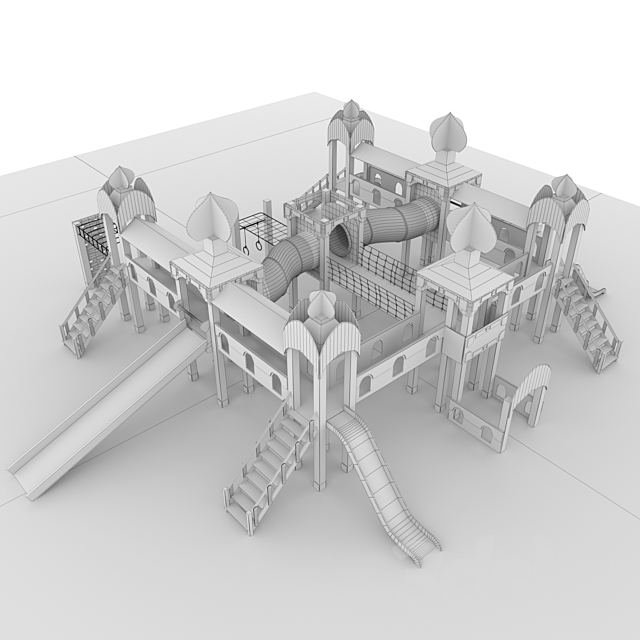 Game complex “Vologda Kremlin” 3DS Max Model - thumbnail 3