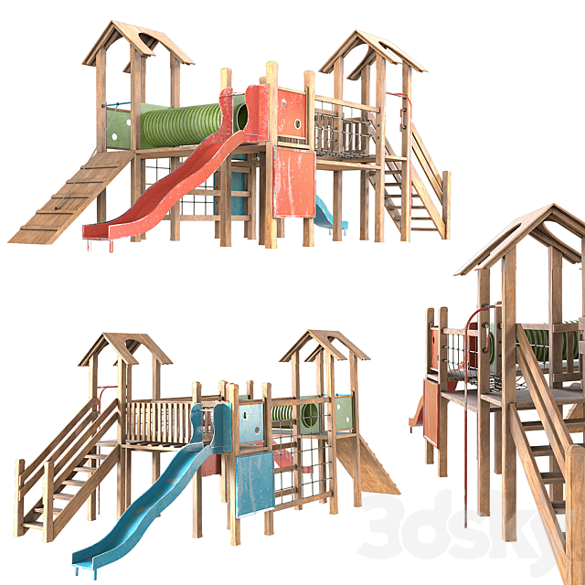 kids playground 3ds Max - thumbnail 1