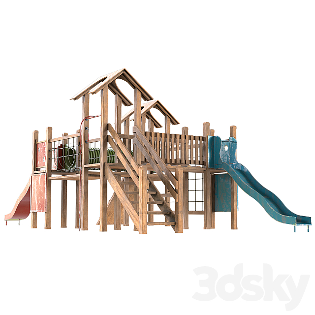 kids playground 3ds Max - thumbnail 2