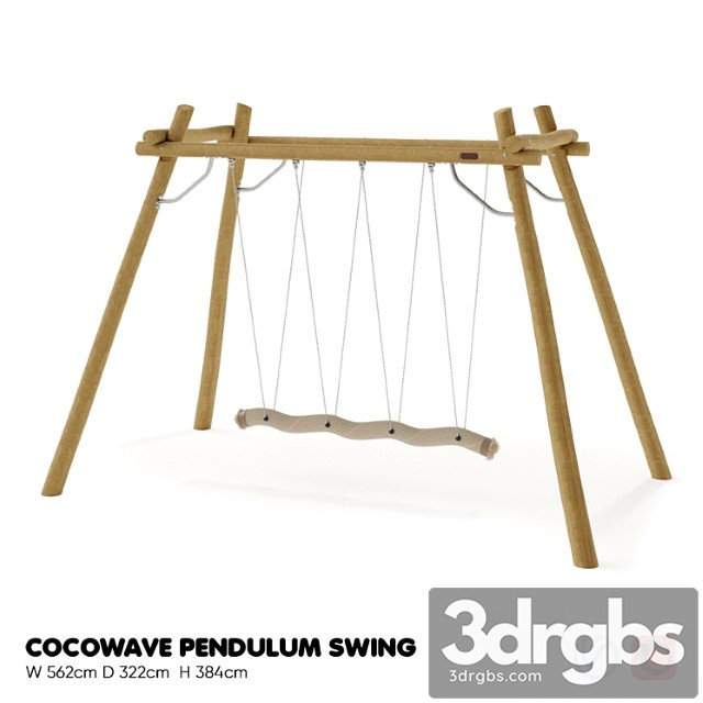 Kompan cocowave pendulum swing 3dsmax Download - thumbnail 1