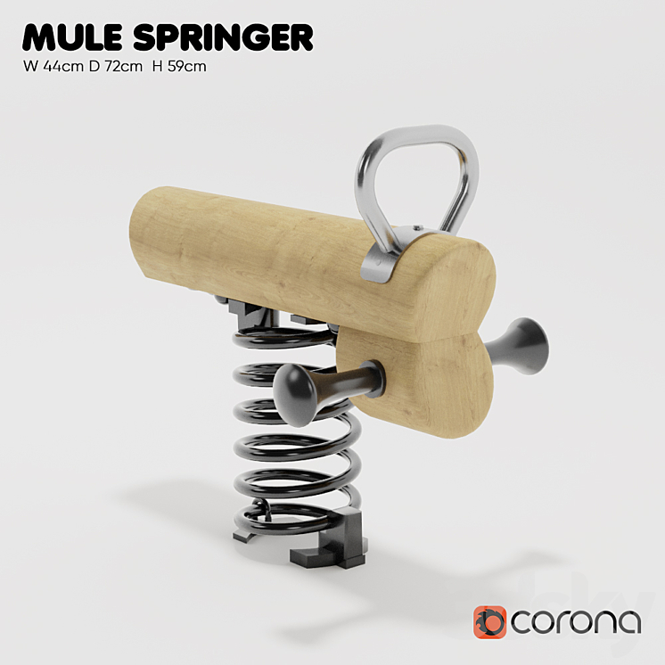 “KOMPAN. Spring swing “”Single spring””” 3DS Max - thumbnail 1