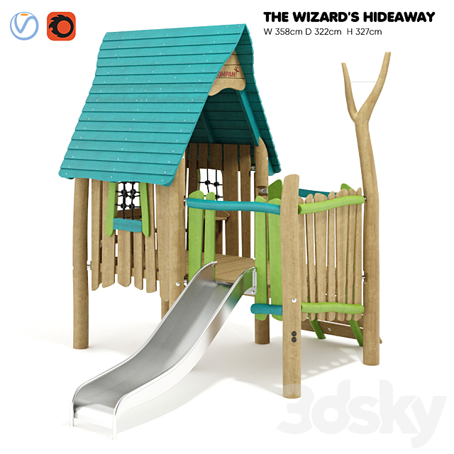 Kompan. the Wizards Hut 3ds Max - thumbnail 1