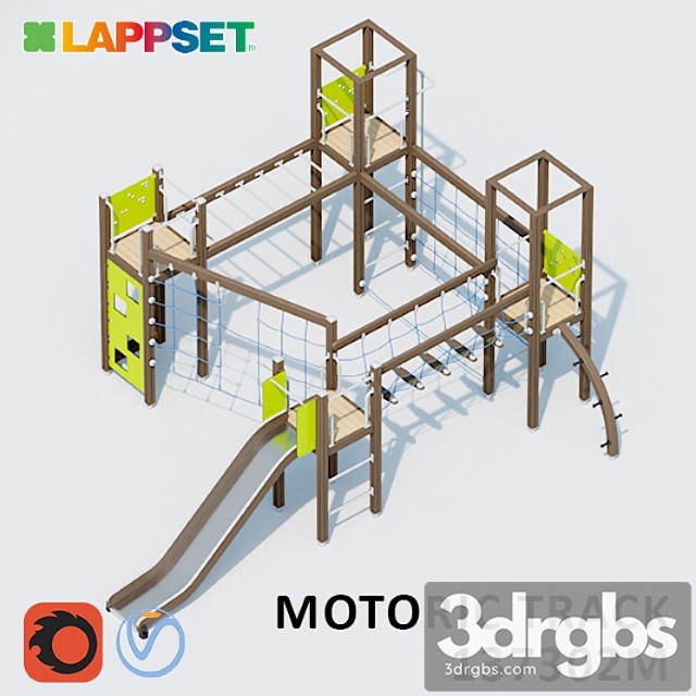 Lappset motoric track 137302m 3dsmax Download - thumbnail 1