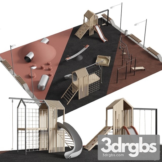 Modern Playground 01 3dsmax Download - thumbnail 1