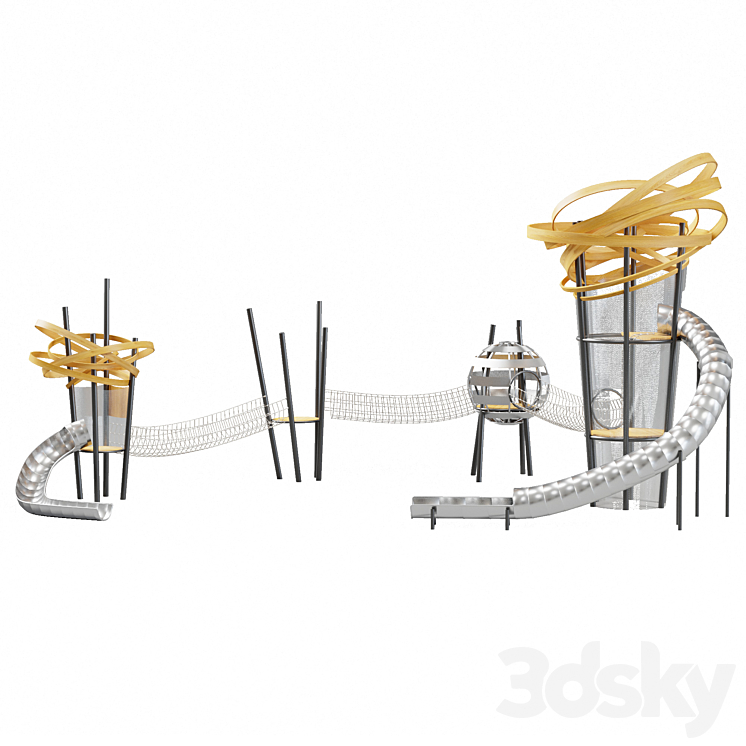 Modern playground 3DS Max - thumbnail 2