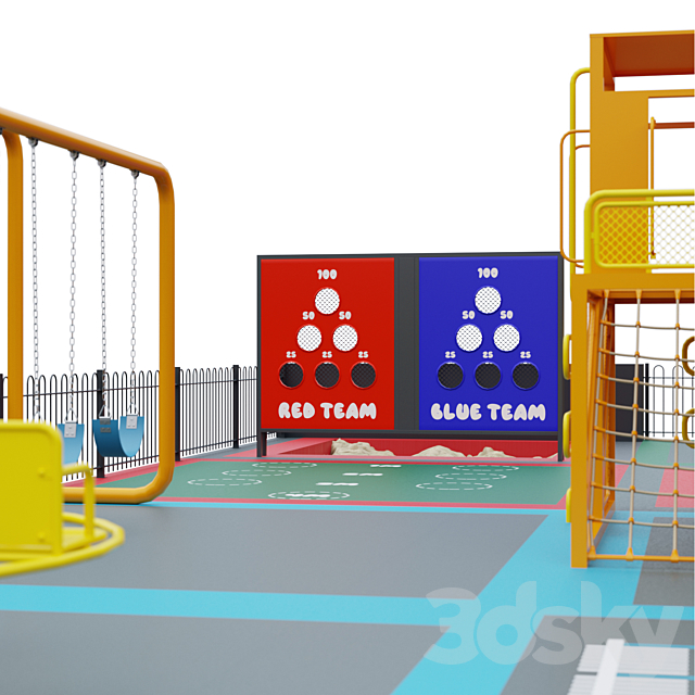 Multifunctional playground 3DS Max Model - thumbnail 6