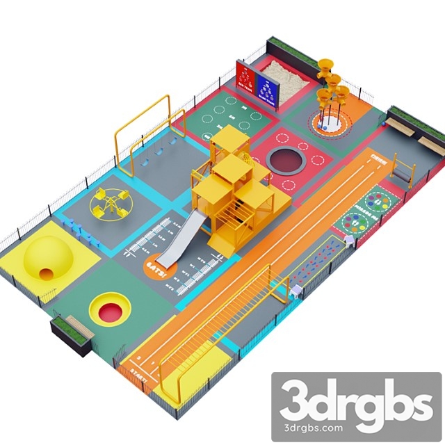 Multifunctional Playground 3dsmax Download - thumbnail 1