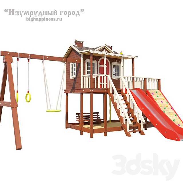 OM Children’s play complex Celestia 3DS Max Model - thumbnail 2