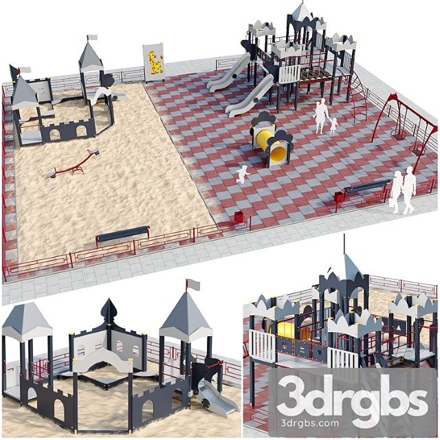 Playground childrens town 3dsmax Download - thumbnail 1