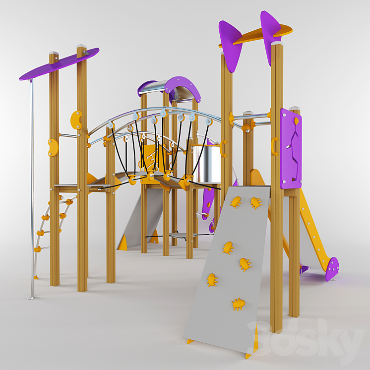 Playground equipment companies Arbero 3DS Max - thumbnail 2