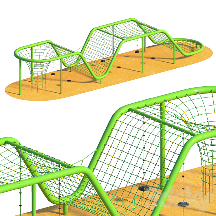 Playground for children 4 3DS Max - thumbnail 1