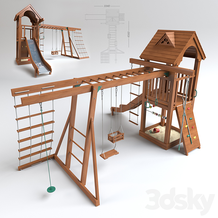 Playground structure 3DS Max - thumbnail 1