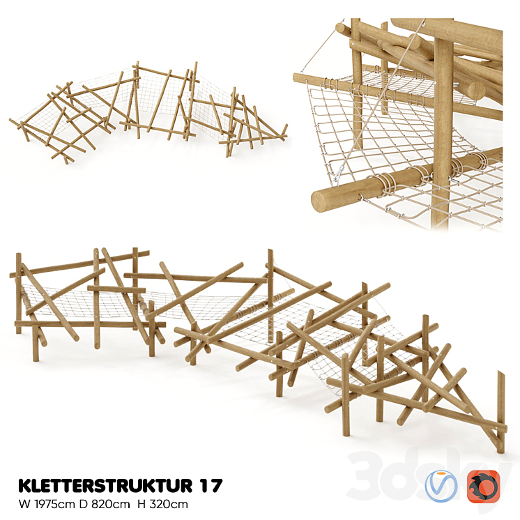 RITCHER. KLETTERSTRUKTUR 17 3DS Max - thumbnail 1