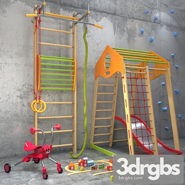 Sports Equipment Set 2 3dsmax Download - thumbnail 1