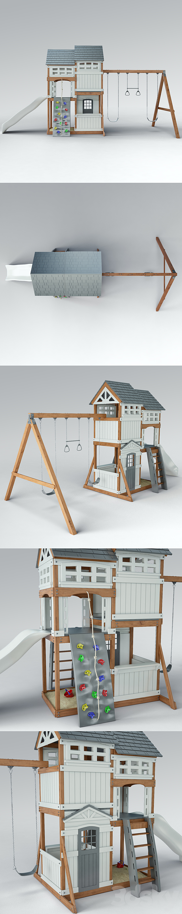 Suncast Vista Hybrid Play Set WRP7000D 3DS Max Model - thumbnail 2