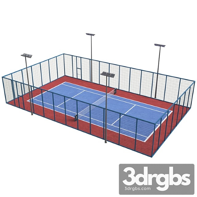 Tennis Court 1 3dsmax Download - thumbnail 1