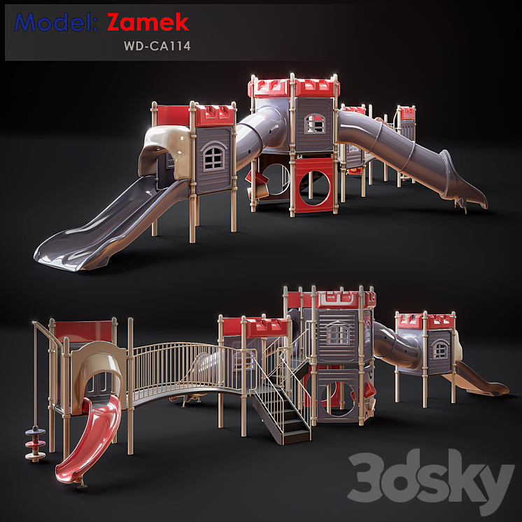 Zamek (WD-CA114) 3DS Max - thumbnail 1