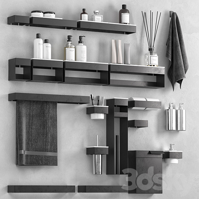 369 bathroom accessories by Agape 3DS Max Model - thumbnail 2