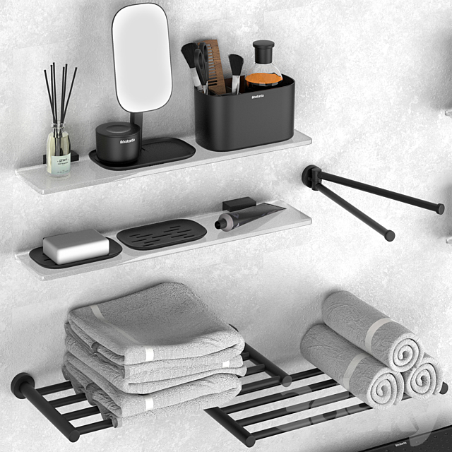 Accessories and decor for bathroom Brabantia Colombo 3DS Max Model - thumbnail 2