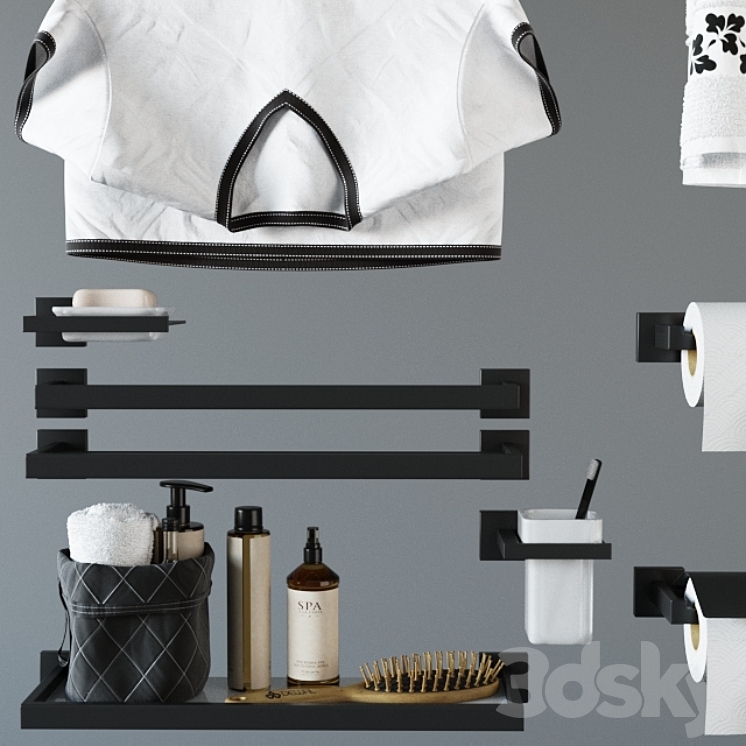accessories for bathing Feramolli Black Line Edition 3DS Max - thumbnail 2