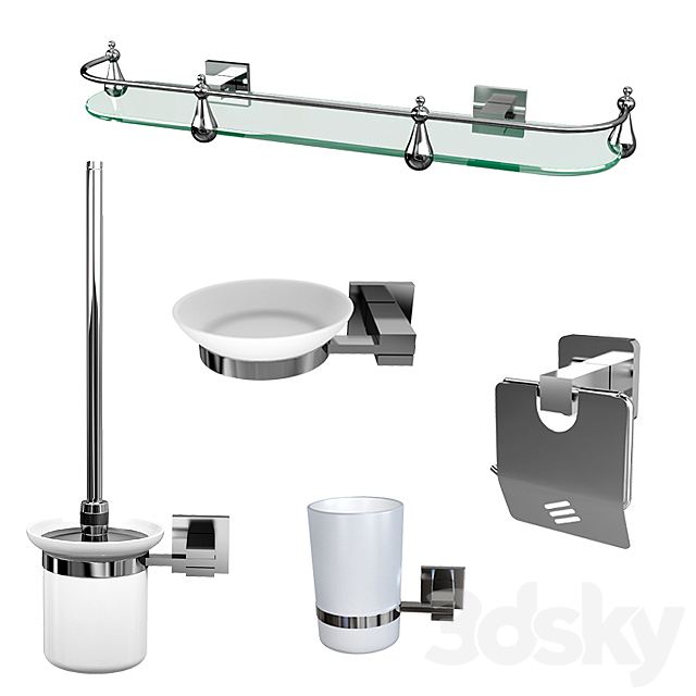 Accessories for the bathroom 3ds Max - thumbnail 1