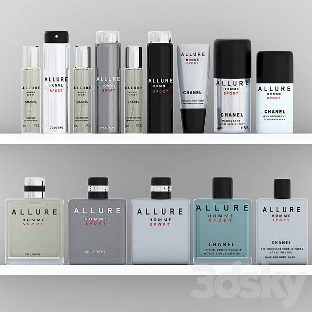 Allure Homme Sport Set 3ds Max - thumbnail 1