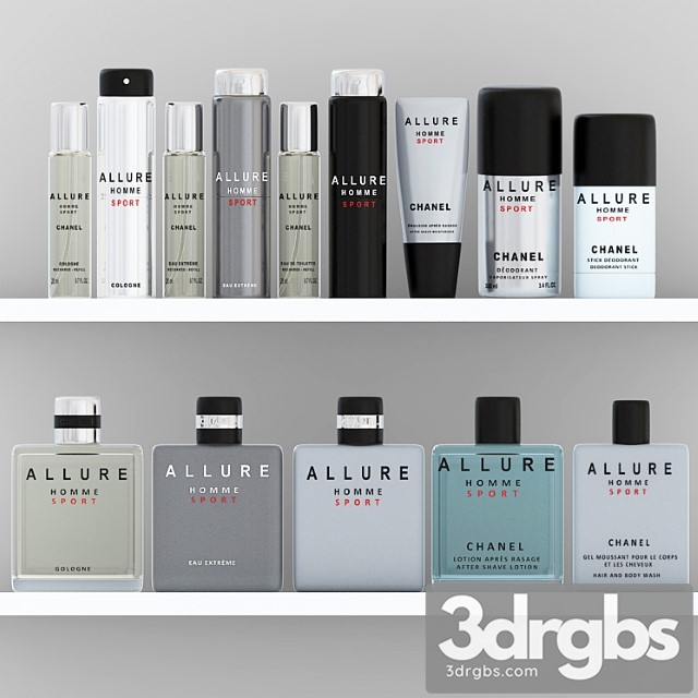 Allure Homme Sport Set 3dsmax Download - thumbnail 1